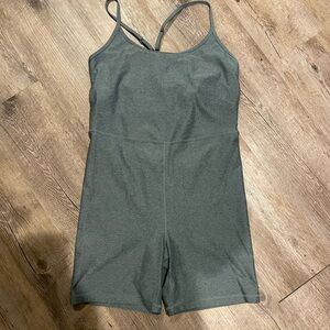 Set of Two Women’s Athletic Romper Green and Black